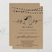 サプライズおもしろい退職パーティの招待状 招待状 (正面/裏面)