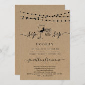 サプライズおもしろい退職パーティの招待状 招待状 (正面/裏面)