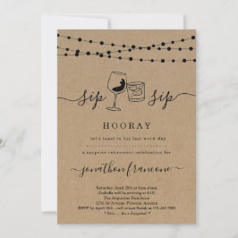 サプライズおもしろい退職パーティの招待状 招待状