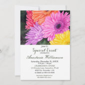 サプライズお祝いパーティーイベント招待状 招待状 (正面)