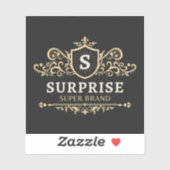 サプライズすごいブランド高級ウェディングパモダンーティb シール (シート)