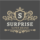 サプライズすごいブランド高級ウェディングパモダンーティb シール (正面)