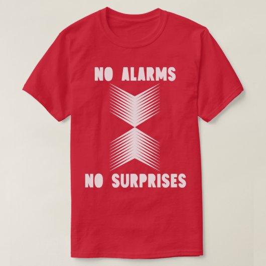 サプライズなし白 Tシャツ (デザイン正面)