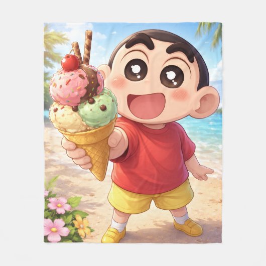 サプライズなプレゼント フリースブランケット (正面)