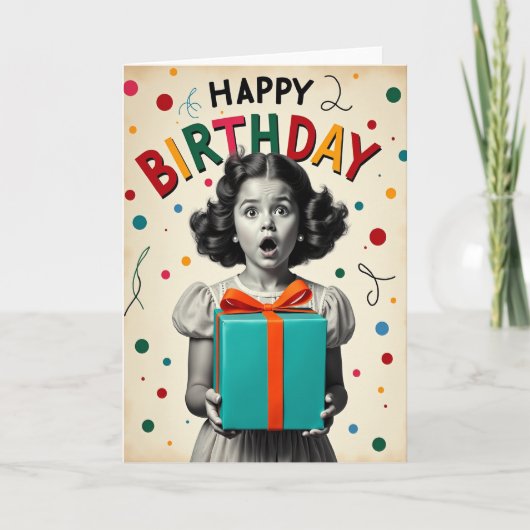 サプライズな子供の誕生日カード カード (正面)