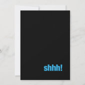 サプライズはっきりした誕生日招待状 – ブルー30th 招待状 (裏面)