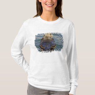 サプライズインレットで氷山の上で遊ぶラッコ Tシャツ