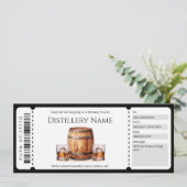 サプライズウイスキーツアーギフト証明書テンプレート 招待状 (スタンド正面)