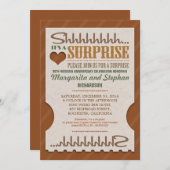 サプライズウェディングアニバーサリー　美しい招待状 招待状 (正面/裏面)