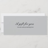 サプライズウォーターカラーアフタヌーンティーバウチャーテンプレート 招待状 (裏面)