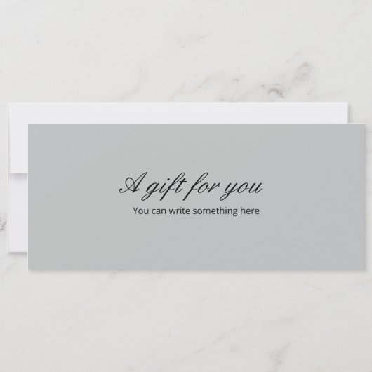 サプライズウォーターカラーアフタヌーンティーバウチャーテンプレート 招待状 (裏面)