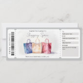 サプライズウォーターショッピングスプライバウチャー 招待状 (正面)