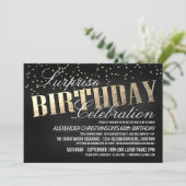 サプライズエレガントバースデーパーティ招待状 招待状 (スタンド正面)