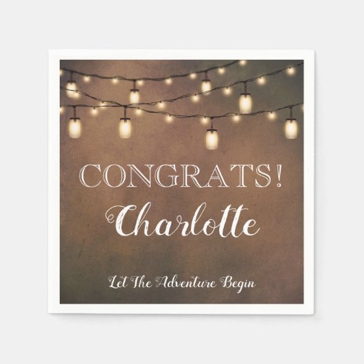 サプライズエレガントリタイアパーティーナプキンス スタンダードカクテルナプキン (正面)