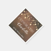 サプライズエレガントリタイアパーティーナプキンス スタンダードカクテルナプキン (角)