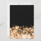 サプライズエレガント50th誕生日ラグジュアリー金ゴールド 招待状 (裏面)