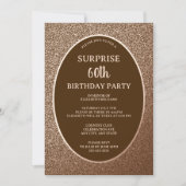 サプライズエレガント60th誕生日デジタルまたは紙 招待状 (正面)