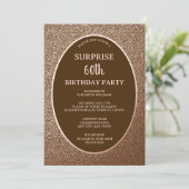 サプライズエレガント60th誕生日デジタルまたは紙 招待状 (スタンド正面)