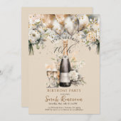 サプライズエレガント70th誕生日パーティー 招待状 (正面/裏面)