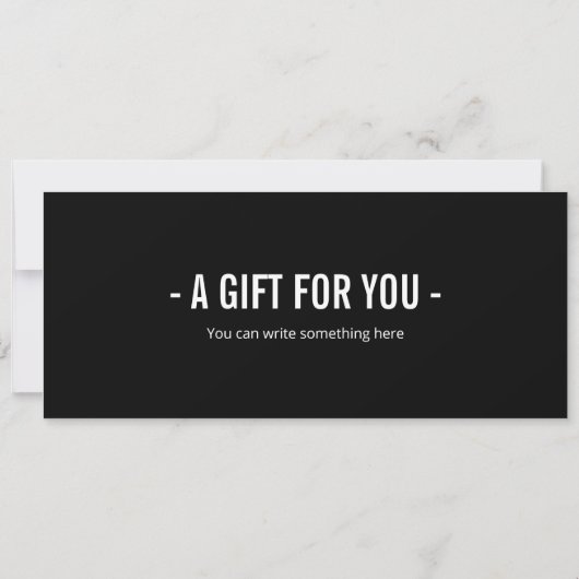 サプライズエレキギターのレッスンのギフト券 招待状 (裏面)