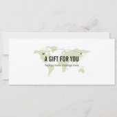 サプライズカナダ搭乗券ギフト証明書 招待状 (裏面)