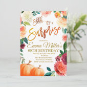 サプライズカボチャ誕生日、秋誕生日パーティー 招待状 (スタンド正面)