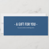 サプライズカヤックギフト券テンプレート 招待状 (裏面)