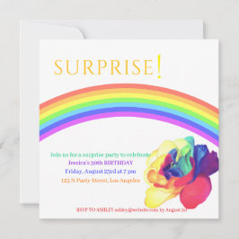 サプライズカラフルパーティー 招待状
