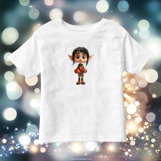 サプライズガール クリスマスエルフ 幼児用Tシャツ トドラーTシャツ