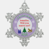 サプライズクリスマスマリッジ プロポーズ オーナメント (正面)