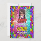 サプライズクワイレントシークレットバースデー招待状 招待状 (正面)