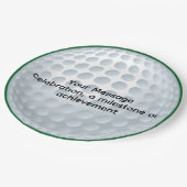 サプライズゴルフお祝い ペーパープレート (アングル)