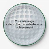 サプライズゴルフお祝い ペーパープレート (正面)