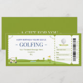 サプライズゴルフギフト券 招待状 (正面/裏面)