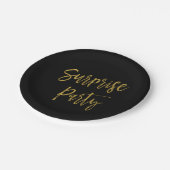 サプライズゴールドフォイルバースデーパーティープレート ペーパープレート (アングル)