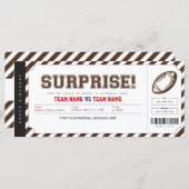 サプライズサッカーゲームスタジアムギフトチケット (正面/裏面)