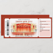 サプライズシアターチケットギフト券テンプレート 招待状 (正面/裏面)