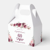 サプライズシニア誕生日パーティーフローラブルゴーニュ フェイバーボックス (裏面サイド)