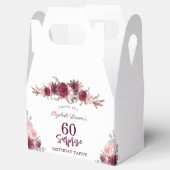 サプライズシニア誕生日パーティーフローラブルゴーニュ フェイバーボックス (オープン)