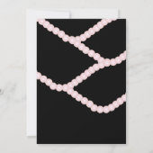 サプライズシャフピンクパールフォイル誕生日パーティー 招待状 (裏面)