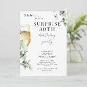 サプライズシャンパントースト30th誕生日パーティー 招待状 (スタンド正面)