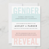 サプライズジェンダーリビールベビーシャワー招待状 招待状 (正面)