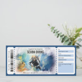 サプライズスキューバダイビングギフト券 招待状 (スタンド正面)