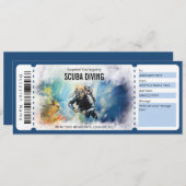サプライズスキューバダイビングギフト券 招待状 (正面/裏面)