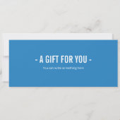 サプライズスキーギフト券テンプレート 招待状 (裏面)