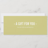 サプライズスパデイギフト証明書テンプレート 招待状 (裏面)