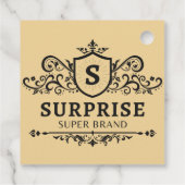 サプライズスーパーブランドラグジュアリーウェディングパーティーモダンb フェイバータグ (裏面)