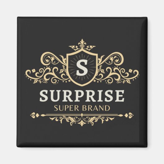 サプライズスーパーブランドラグジュアリーウェディングパーティーモダンb マグネット (正面)