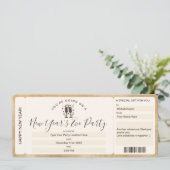 サプライズチケット 年末年始パーティー券 招待状 (スタンド正面)