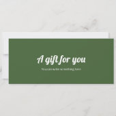 サプライズトレインチケットギフト証明書テンプレート 招待状 (裏面)